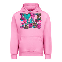 Fuchsia Pink love like jesus valentine's day Urban Hoodie - AdoDesignShop