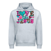 Heather Grey love like jesus valentine's day Urban Hoodie - AdoDesignShop