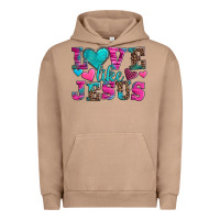 Pigment Burro love like jesus valentine's day Urban Hoodie - AdoDesignShop