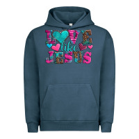 Pigment Midnight Navy love like jesus valentine's day Urban Hoodie - AdoDesignShop