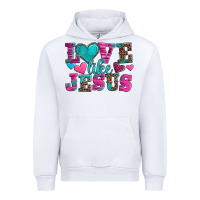 White love like jesus valentine's day Urban Hoodie - AdoDesignShop