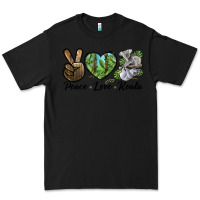 Black peace love koala Premium Tee - LillyAllenDesigns