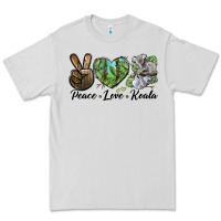Dove Grey peace love koala Premium Tee - LillyAllenDesigns