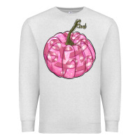 Oatmeal Heather pink pumpkin with breast cancer ribbons Premium Sweatshirt - RanaPortraitStore