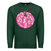Sports Green pink pumpkin with breast cancer ribbons Premium Sweatshirt - RanaPortraitStore