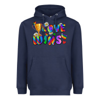 Navy love wins Heavyweight Hoodie - Zillion Design Studio