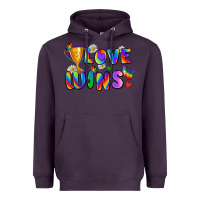 Plum love wins Heavyweight Hoodie - Zillion Design Studio