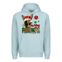 Blue Mist merry pawmas christmas german shepherd Premium Hoodie - Jasminsmagicworld