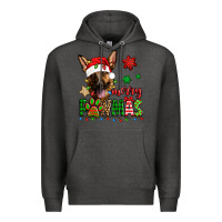 Charcoal Heather merry pawmas christmas german shepherd Premium Hoodie - Jasminsmagicworld