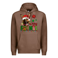 Chestnut merry pawmas christmas german shepherd Premium Hoodie - Jasminsmagicworld