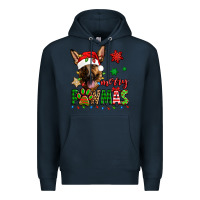 Navy merry pawmas christmas german shepherd Premium Hoodie - Jasminsmagicworld