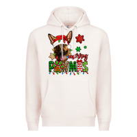 Pale Pink merry pawmas christmas german shepherd Premium Hoodie - Jasminsmagicworld