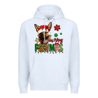 White merry pawmas christmas german shepherd Premium Hoodie - Jasminsmagicworld