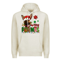 Oatmeal Heather merry pawmas christmas german shepherd Premium Hoodie - Jasminsmagicworld