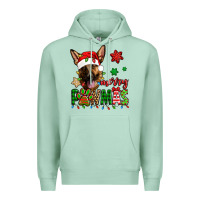 Seafoam merry pawmas christmas german shepherd Premium Hoodie - Jasminsmagicworld