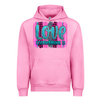 Fuchsia Pink love corinthians 13 valentine's day brushstroke Urban Hoodie - AdoDesignShop