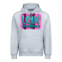 Heather Grey love corinthians 13 valentine's day brushstroke Urban Hoodie - AdoDesignShop