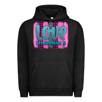 Pigment Black love corinthians 13 valentine's day brushstroke Urban Hoodie - AdoDesignShop