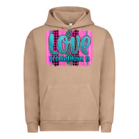 Pigment Burro love corinthians 13 valentine's day brushstroke Urban Hoodie - AdoDesignShop