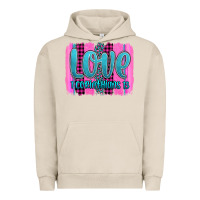 Pigment French Oak love corinthians 13 valentine's day brushstroke Urban Hoodie - AdoDesignShop