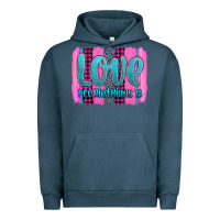 Pigment Midnight Navy love corinthians 13 valentine's day brushstroke Urban Hoodie - AdoDesignShop