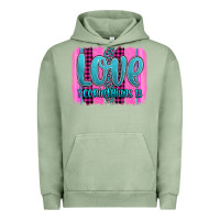 Pigment Oil Green love corinthians 13 valentine's day brushstroke Urban Hoodie - AdoDesignShop