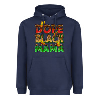 Navy dope black mama with butterflies Heavyweight Hoodie - texasbilliewilder