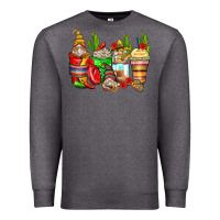 Charcoal Heather mexican gnomes coffee cups Premium Sweatshirt - Zillion Design Studio