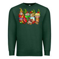 Sports Green mexican gnomes coffee cups Premium Sweatshirt - Zillion Design Studio