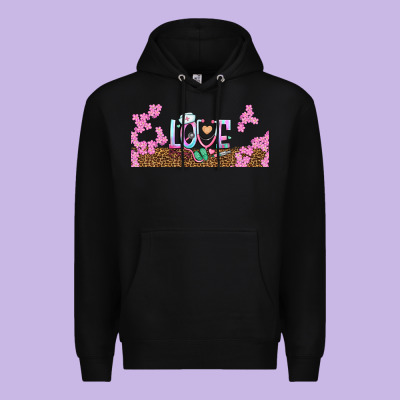 Watercolor Love Nurse Libbey Glass Premium Hoodie Designed By Bundleandbundleshop