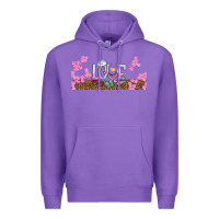 Purple watercolor love nurse libbey glass Premium Hoodie - BundleAndBundleShop
