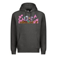 Charcoal Heather watercolor love nurse libbey glass Premium Hoodie - BundleAndBundleShop
