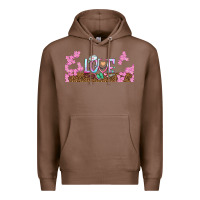 Chestnut watercolor love nurse libbey glass Premium Hoodie - BundleAndBundleShop