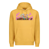 Mustard watercolor love nurse libbey glass Premium Hoodie - BundleAndBundleShop