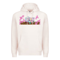 Pale Pink watercolor love nurse libbey glass Premium Hoodie - BundleAndBundleShop