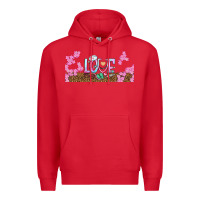 Red watercolor love nurse libbey glass Premium Hoodie - BundleAndBundleShop