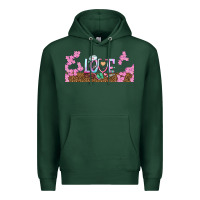 Sports Green watercolor love nurse libbey glass Premium Hoodie - BundleAndBundleShop