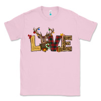 Bubblegum Pink christmas reindeer love Classic Tee - RanaPortraitStore