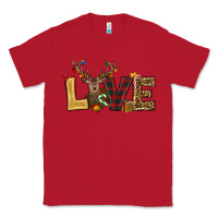 Red christmas reindeer love Classic Tee - RanaPortraitStore