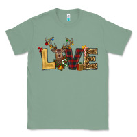 Sage christmas reindeer love Classic Tee - RanaPortraitStore