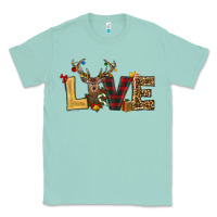 Seafoam christmas reindeer love Classic Tee - RanaPortraitStore