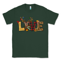 Sports Green christmas reindeer love Classic Tee - RanaPortraitStore