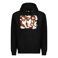 Black cowhide Premium Hoodie - RanaPortraitStore