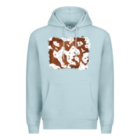 Blue Mist cowhide Premium Hoodie - RanaPortraitStore