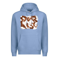 Colony Blue cowhide Premium Hoodie - RanaPortraitStore