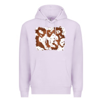 Lilac cowhide Premium Hoodie - RanaPortraitStore