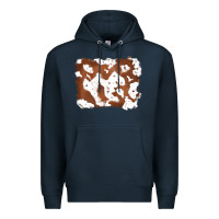Navy cowhide Premium Hoodie - RanaPortraitStore