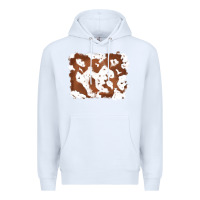 White cowhide Premium Hoodie - RanaPortraitStore