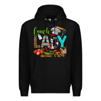 Black lunch lady crew Premium Hoodie - AdoDesignShop