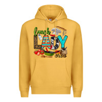 Mustard lunch lady crew Premium Hoodie - AdoDesignShop